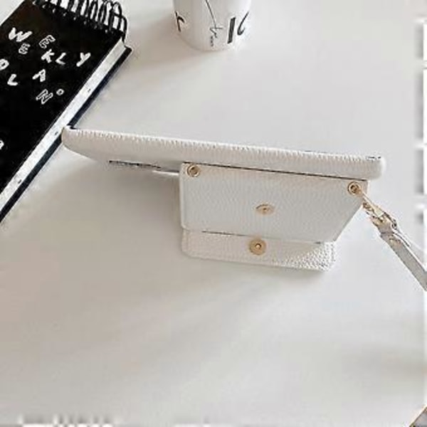 Til Samsung Galaxy S23 Ultra Cover Spejldesign PU Læder Bagcover med Kortlommer, Håndledsrem (Style G)