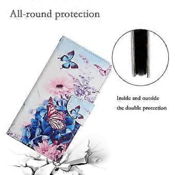 Til Samsung Galaxy S25 Ultra Etui Mønstertryk Beskyttende Læder Folio Telefon Cover (Style N)