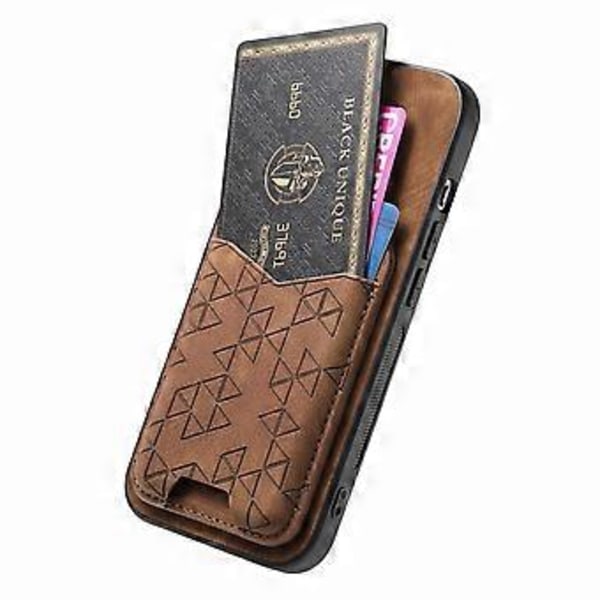 Til Nothing Phone (2a) Etui med Præget Mønster Kortholder Støttefod Læder Bagcover (Stil F)