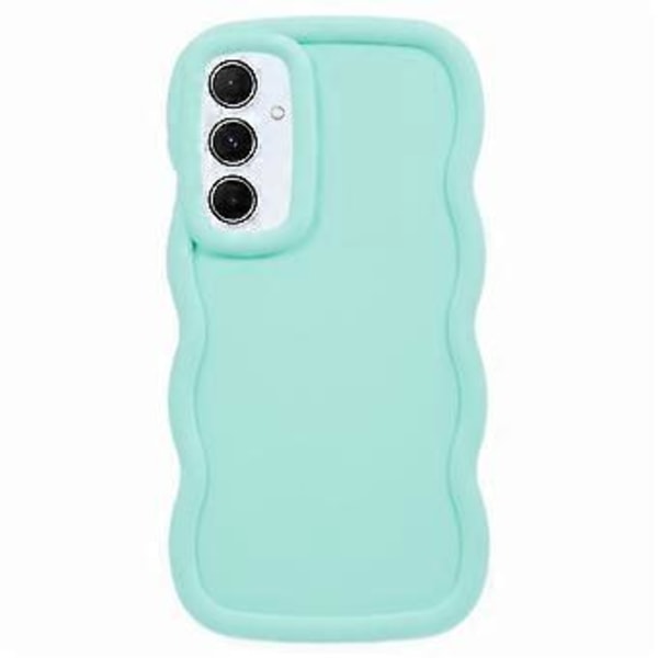 WANLONFENG XL-serien for Samsung Galaxy A54 5G Deksel Bølgekant TPU-deksel med Herdet Glass Film (Stil E)