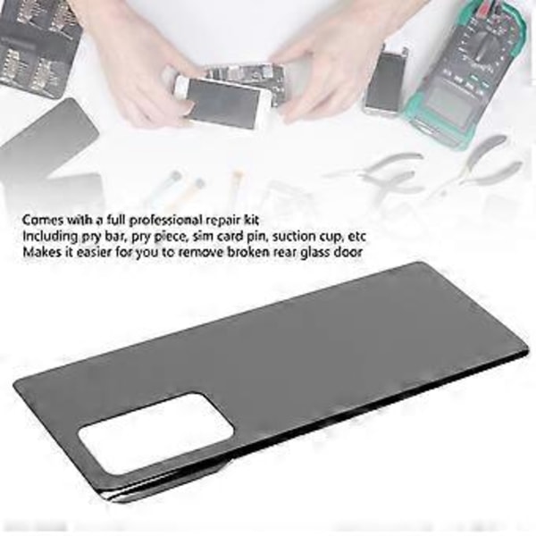 Takalasin vaihto puhelimen takakansi esiasennetulla teipillä Galaxy Z Fold 2 SM F916 5G musta