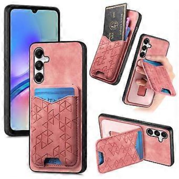 Til Samsung Galaxy A05s 4G Etui med Præget Mønster, Kortholder, Støttefod, Læder Bagside Cover (Style A)