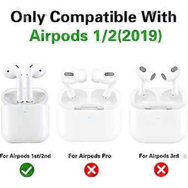 KATEA Airpod 1/2 Fodral Söt Cartoon 3D Unik Mjuk Silikonöverdrag Rolig Mode Kul Cool Karaktär Snygg Design Fodral Kvinnor Flickor Pojkar Tonåringar för A