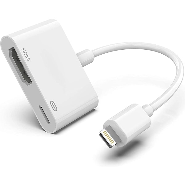 Digitalt Lightning AV-adapter til iPhone og iPad til TV 【Apple MFi