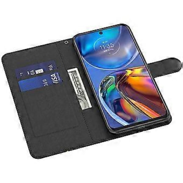 Til Motorola Moto G13 4G/G23 4G/G53 5G PU Læder Cover 3D Mønster Print Stå Wallet Telefon Cover (Style D)