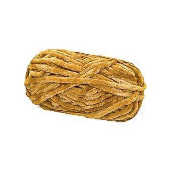 Grovt Garn Handstickning 80M DIY Tub Jättegarn Virkgarn Vikt Garn Handstickat Garn för Pläd Hantverk Halsduk Tröjor Kudde (Ingefära Gul)