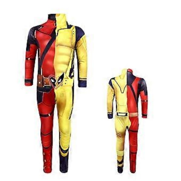 Deadpool & Wolverine Cosplay Kroppsdräkt Halloween Kostym Party Maskerad Jumpsuit för Vuxna (180)