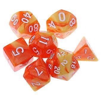 5-10-pack 7 st Polyedriska Tärningar för Dungeons and Dragons Tärningsspel (5 st)
