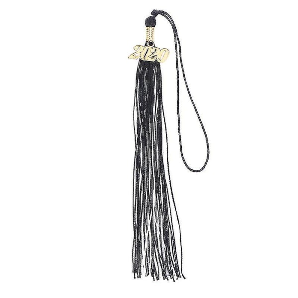 40cm Doctor Bachelor Hat Tassel Hanging Ear Clothing Graduation Accessories Hanging Pendant Tassel(black And White)
