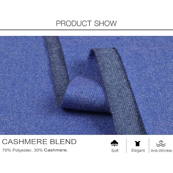 1 st Grön Elegant Cashmere Pashmina Sjal för Höst Vinter Kvinna