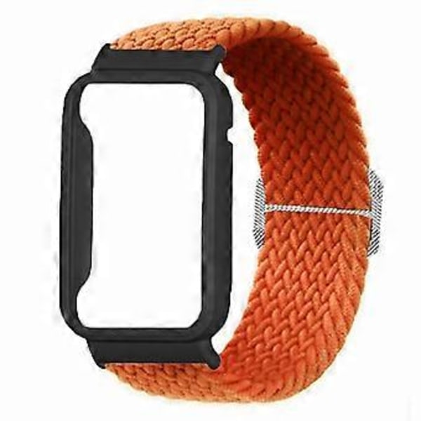 Typ B För Xiaomi Smart Band 8 Pro Klockarmband Flätat Nylonband med Klockfodral (Stil B)