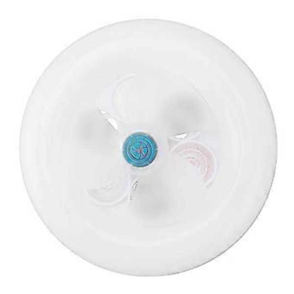 E27 LED Takviftelys Liten Lydløs LED-vifte Moderne Lampe Hvit RGB for Soverom Kjøkken 85265V( )