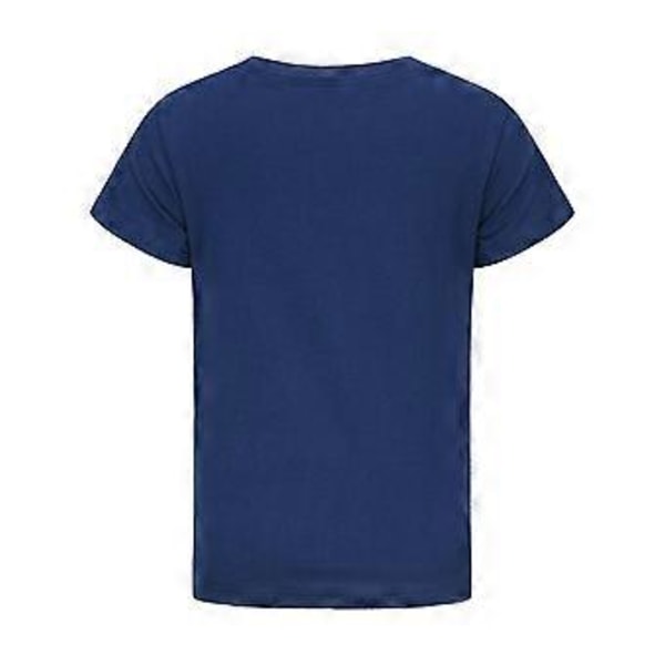 Geometry Dash Tryckt Barn T-shirt Spel Fans Pojkar Flickor Cool Kortärmad Tee Toppar (13-14 År Marinblå)