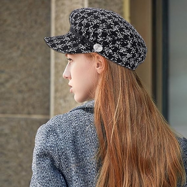 1 stk. Beret Hat Kvinder Mode Hatte Casual Retro Elegant Hat Visor W