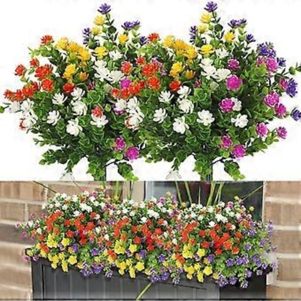 Högkvalitativa PE-konstgjorda blommor, multifunktionell dekoration för både inom- och utomhusbruk, böjbara stjälkar och expanderbar storlek, realistiska