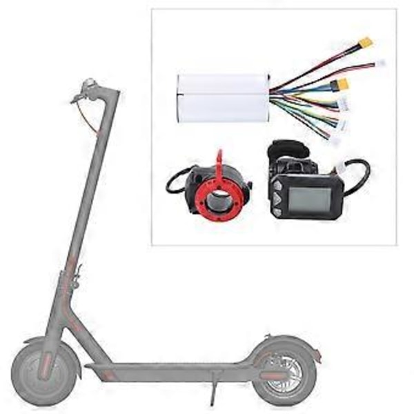 5,5 tommers karbonfiber elektrisk sykkelkontroller tilbehørsett for elektrisk sykkel scooter (kontroller gass brems)