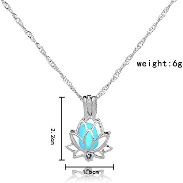 Luminous Lotus Hängehalsband, Ihåligt Blomsterhänge