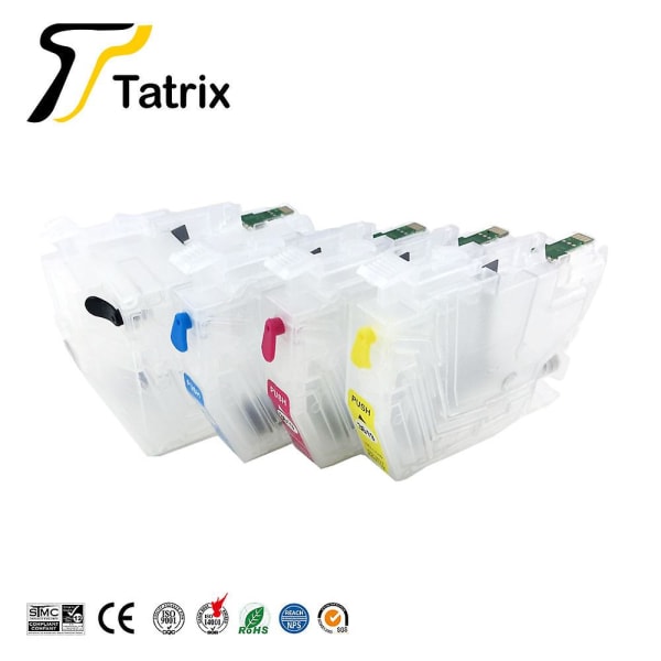 Tatrix Empty Refillable Ink Cartridge For Lc3617 Lc3619 Xl ,for Brother Mfc-j2330dw Mfc-j2730dw Mfc-j3530dw Mfc-j3930d Printer Chip resetter 60