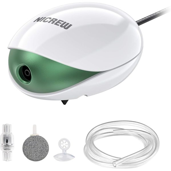 Akvarie Luftpumpe Ultra-stille Pumpe <35 DB med 1.7W X-3 Boble St