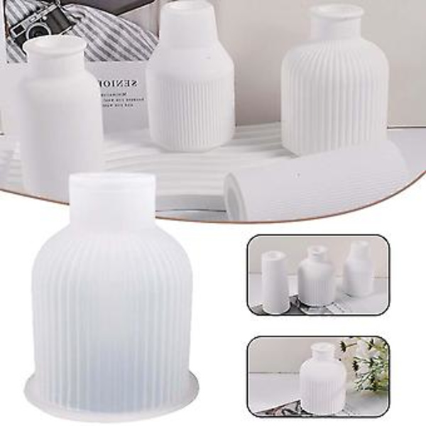 DIY Vase Silikonform Håndlavet Blomster Vase Harpiksstøbeform Multifunktionel DIY Penholder Stencil (4)