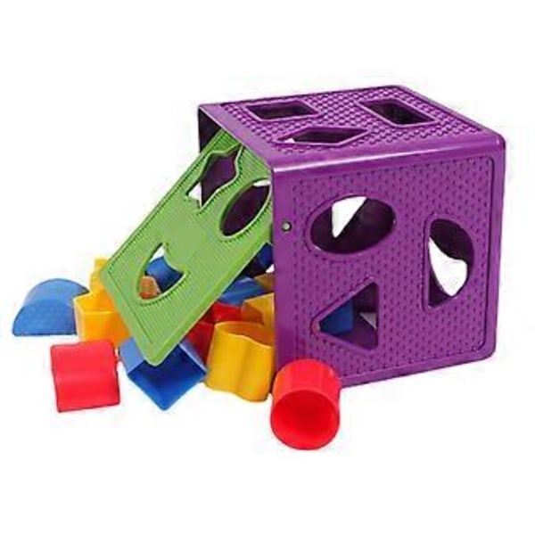 Formsorteringsleksak Färgglad ABS Säker Muskel Kognitionsförmåga Träning Geometrisk Leksak för 1 till 3 År Baby Geometrisk Form