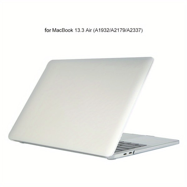1 PC Dator Laptop Fodral Mattmålad Skyddsfodral För MacBook Air133/ MacBook Pro 133 Silverren A1932A2179A2337