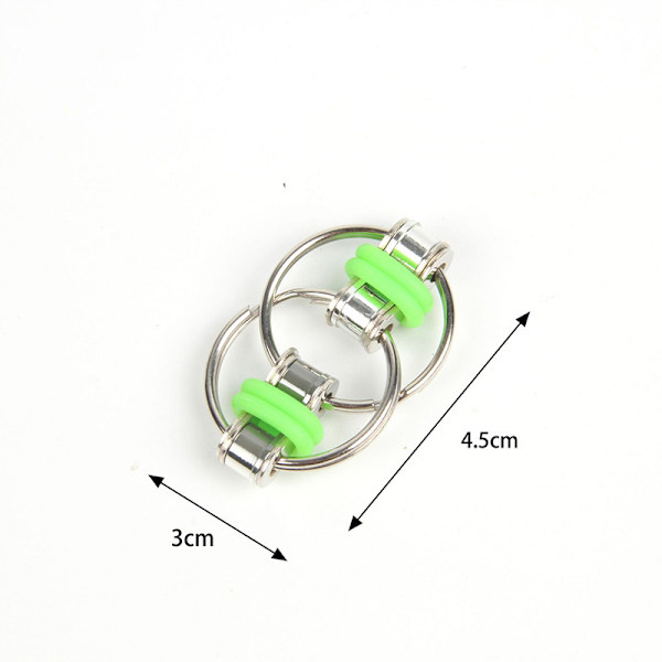 10 st fidget cube vuxen ventil cykelkedja leksak dekompression metall nyckelring dekompression kedja