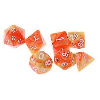 5-10-pack 7 st Polyedriska Tärningar för Dungeons and Dragons Tärningsspel (5 st)