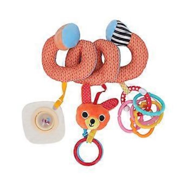 Baby Spiral Plyslegetøj Sød Sjove Dyre Design Farverige Spiral Aktivitet Plys Hængende Legetøj til 012 Måneder Baby Løve (Kanin)