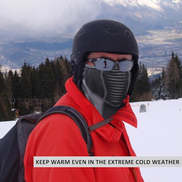 Fleece Balaclava Kaulamaski Tuulenpitävä Termokuvio/Suodatin M
