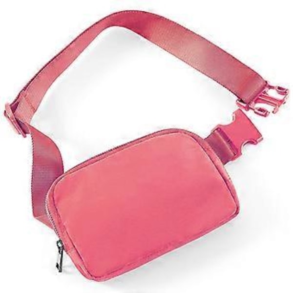 Män Kvinnor Bärbar Bröstficka Midjeväska Midjebälte Fick Travel Bags (rosa)