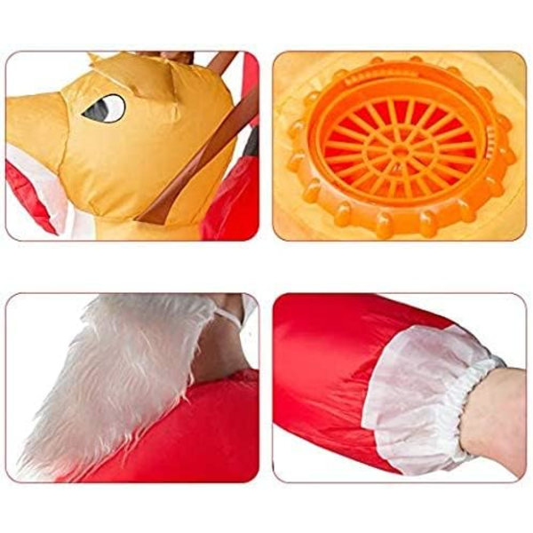 Uppblåsbar jultomtedräkt, rolig uppblåsbar jultomte
