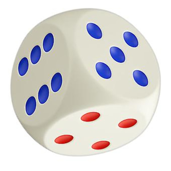 PU Långsam Återhämtning Tärning Stress Relief Leksak Barn Blå Vit Röd Mjuk Rolig Squish Tärning Ångestlindringsleksak