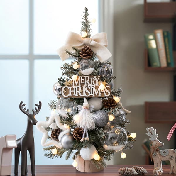Mini juletre, LED-belyst juletre, 45 cm, julepynt