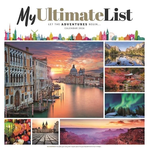 My Ultimate List Square Wall Calendar 2024