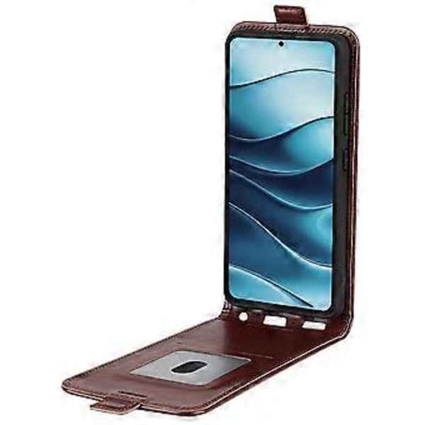 Xiaomi Redmi Note 14 5G -kotelo korttipaikoilla, pystysuuntainen läppä nahkainen puhelinkotelo (tyyli A)