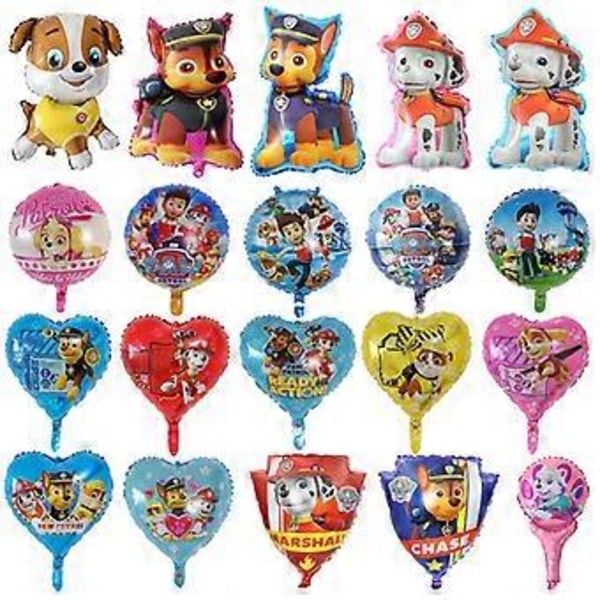 Tegneserie Hunde Patrulje Aluminium Film Maomao Ballon Børnefødselsdagsfest Scene Dekoration
