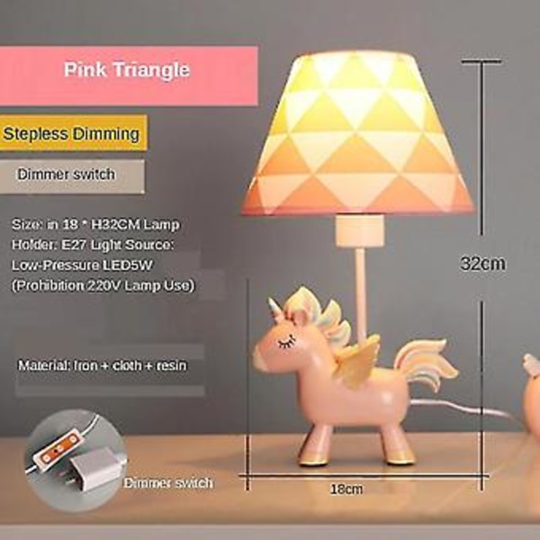 2024, Enhjørning Bordlampe Sengelampe Natlys ( )