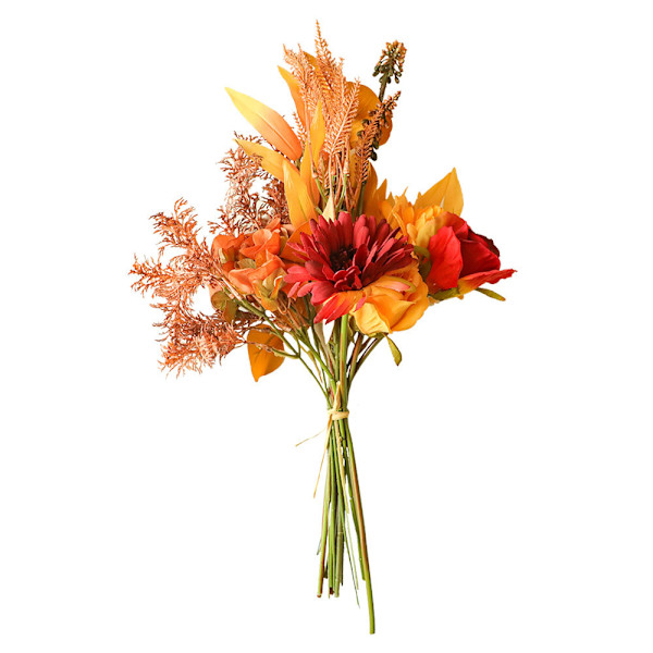 2 stk bukett kunstige blomster julepynt tørket flyt