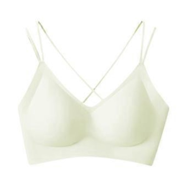 Naisten Rintaliivit Jelly Strip Tuki T-paita Rintaliivit Alusvaatteet Push up Rintaliivit Pehmustetut Braletit (XL Vihreä)