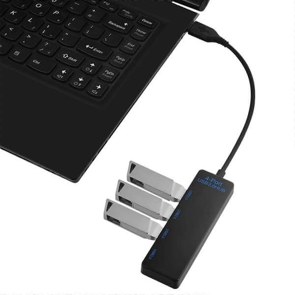 USB C til 4 USB3.0-port-hubs til 5 Gbps hurtig datasynkronisering og enhedsoplader til kontorbrug