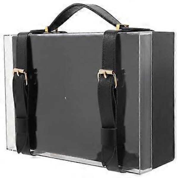 Presentförpackning i akryl med handtag, bröllopspresenter, förpackningslåda, presentförpackning för högtider