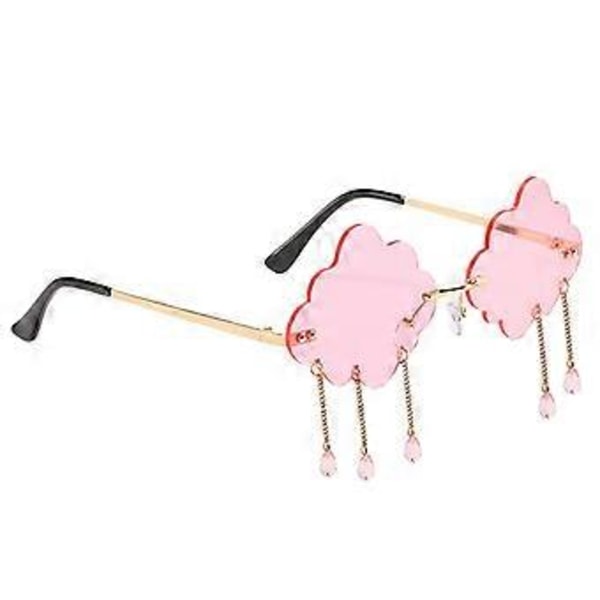 Ainutlaatuiset aurinkolasit pisarariipuksilla, UV400 (Pinkki)