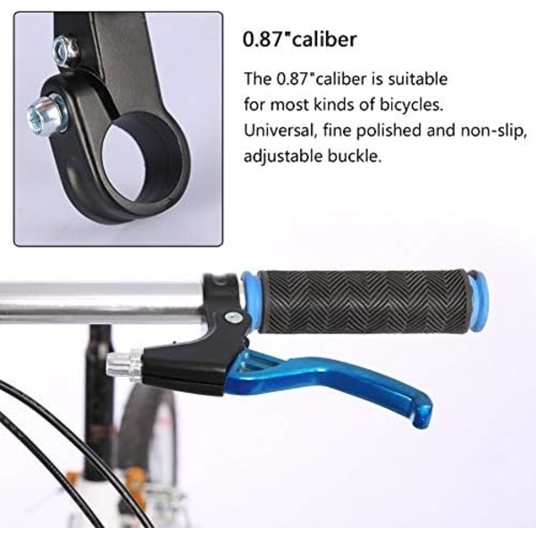 1 par cykelbremsehåndtag, V-bremse styr aluminiumlegering cykelbremsehåndtag universal 2,2 cm til de fleste cykler, landevej B