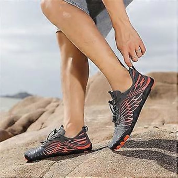 Lorax Pro Barefoot sko til kvinder, vandrefodtøj til kvinder, Lorax Pro Barefoot - sunde og skridsikre ride-strandsko tilbehør (6-6,5 bred orange)