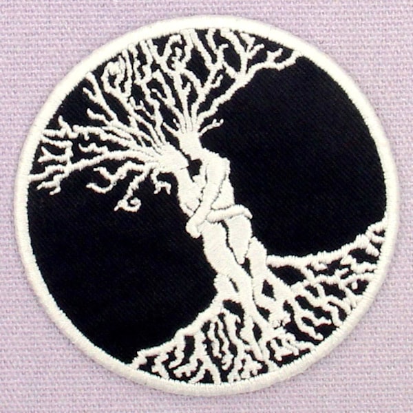 1 stk. broderet Livets Træ-patch i form af Livets Træ