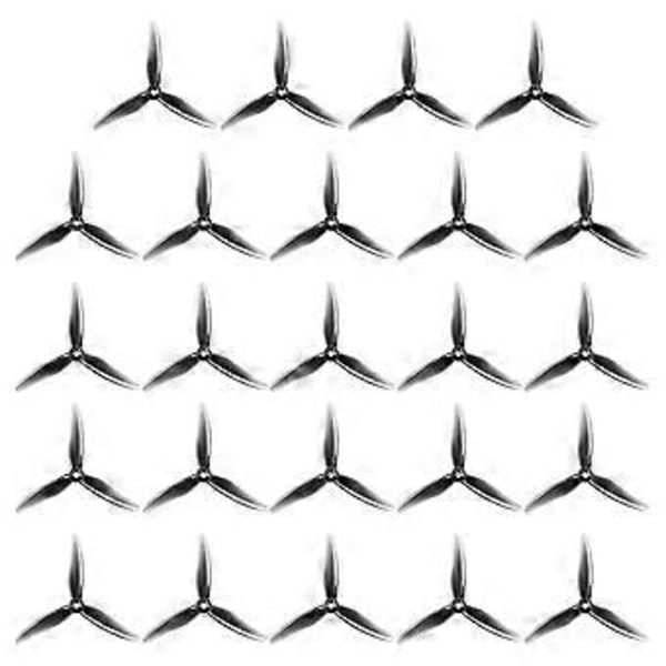 24 stk. 51466 V2 FPV Propel 5 tommer 3-bladet Propel Droner Propel til FPV RC Racing Drone Grå