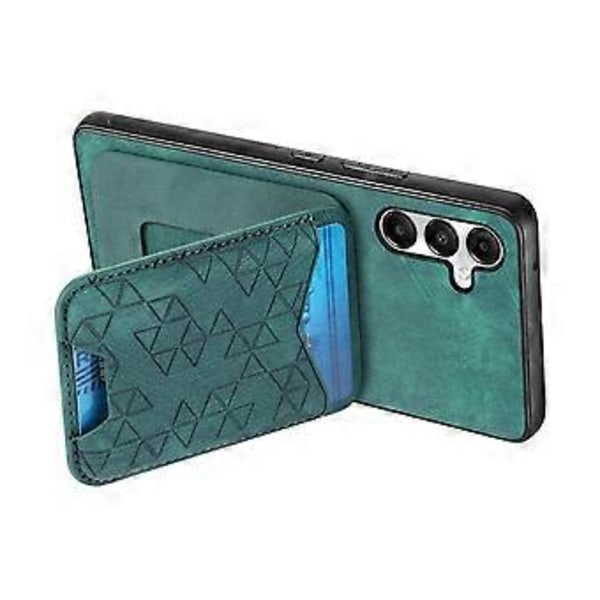 Skal för Samsung Galaxy A05s 4G, präglat mönster, korthållare, stativ, läderbaksida (Stil C)