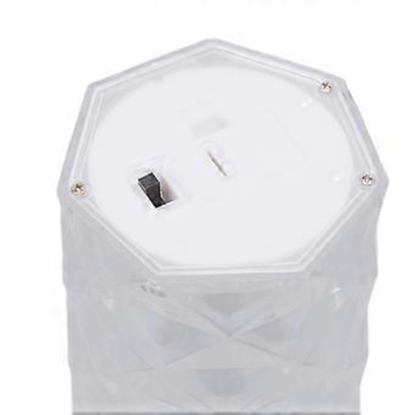 Kristallipöytävalaisin IP54 Vedenpitävä Läpinäkyvä Mini LED Kristallipöytävalaisin Makuuhuoneeseen Kotiin Yöpöydälle Keltainen
