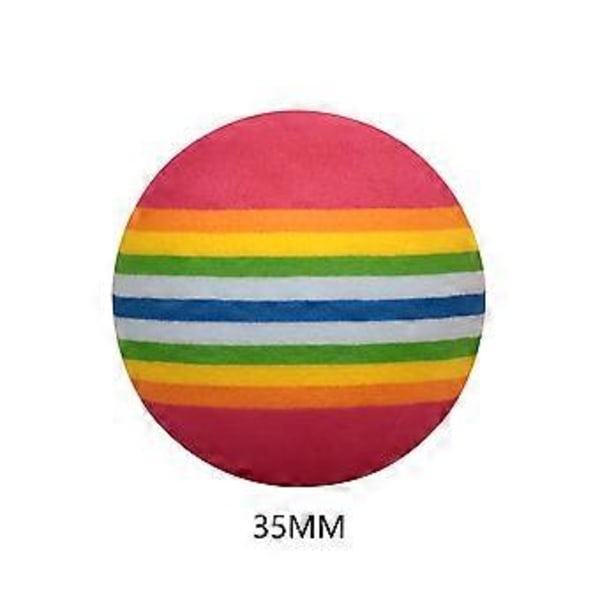 1~10 st 42mm Regnbågsboll för husdjur Leksak för valp Katt Leksaker Färgglada Spelbollar för Husdjur Kattunge Valp Leksaker Roliga EVA-bollar Husdjur (Stil A 5 st)